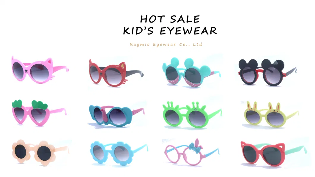 Colorful Flower Plastic Frame Kid Girl Sun Glasses Children Sunglasses
