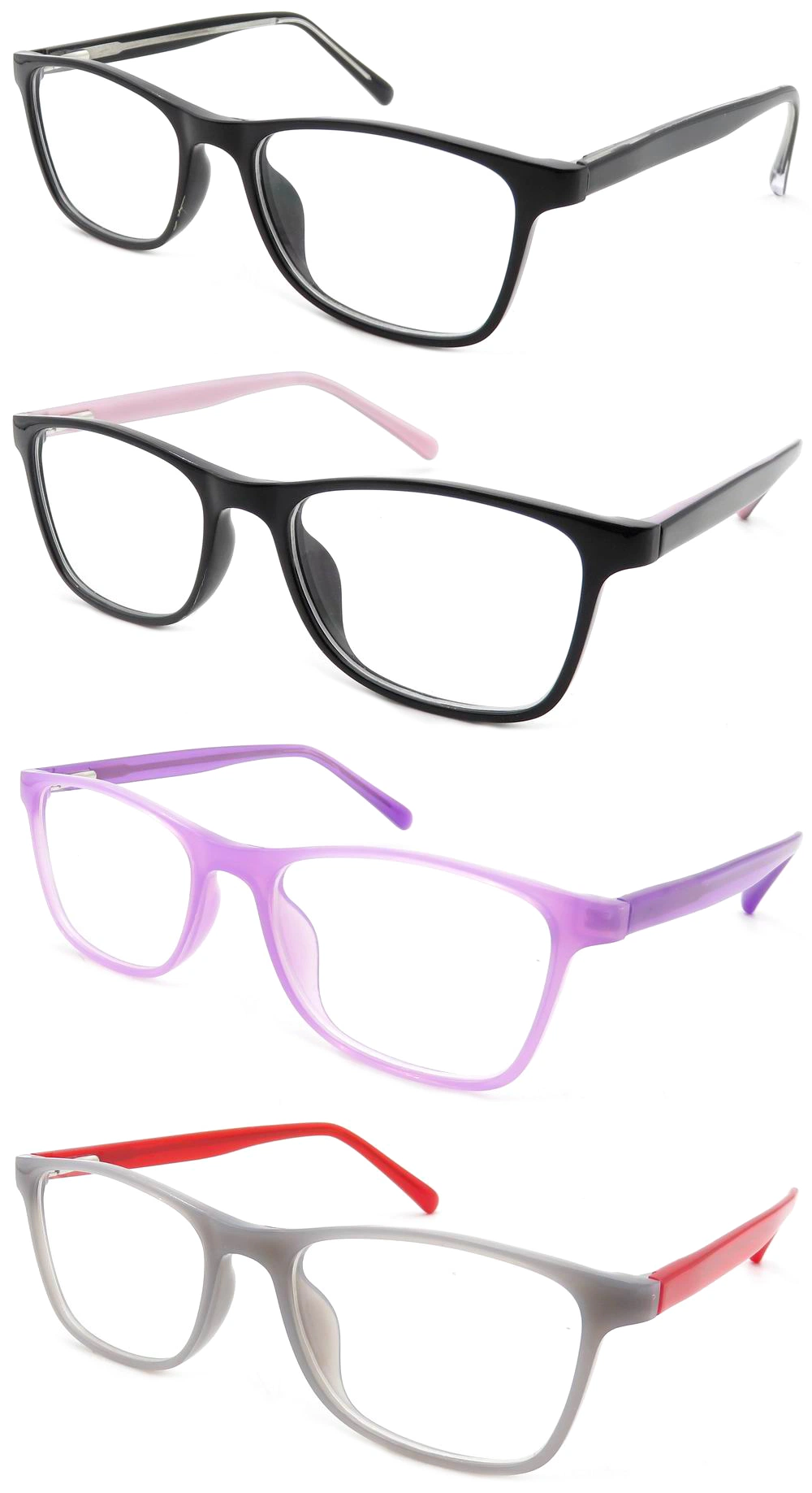 Super Light Anti Blue Light Glasses Tr90 Frame and Acetate Temple Material Eye Glasses for Computer Kids