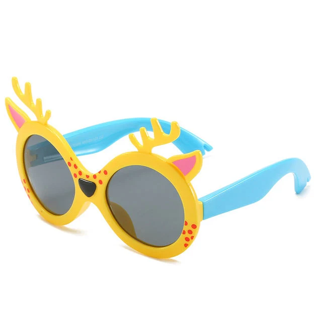 New Kids Polarized Fawn Silicone Anti-UV Girls Boys Sunglasses