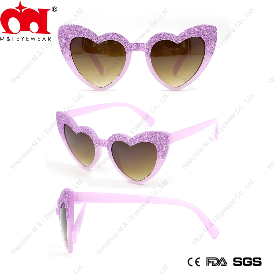 Butterfly Heart Fashion Promotion Funny Party Plastic Customized Kids Sunglasses (LT906074)