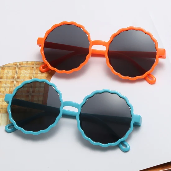 2022 New Design Fashion Cute Round Frame Children UV400 Sun Glasses Colorful Outdoor Travel Kids Sunglasses